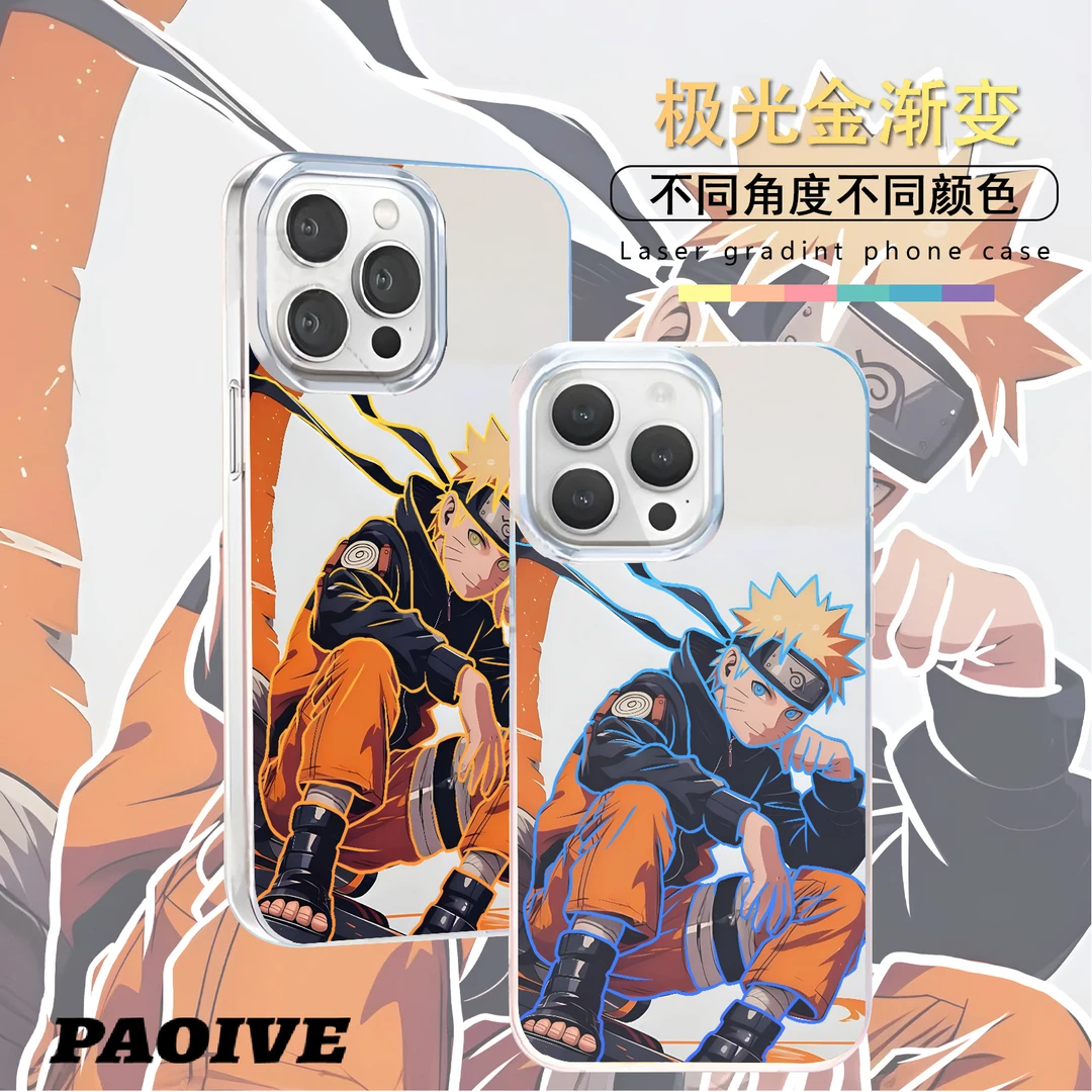 鸣人适用苹果华为vivo一加iPhone小米红米一加极光手机壳