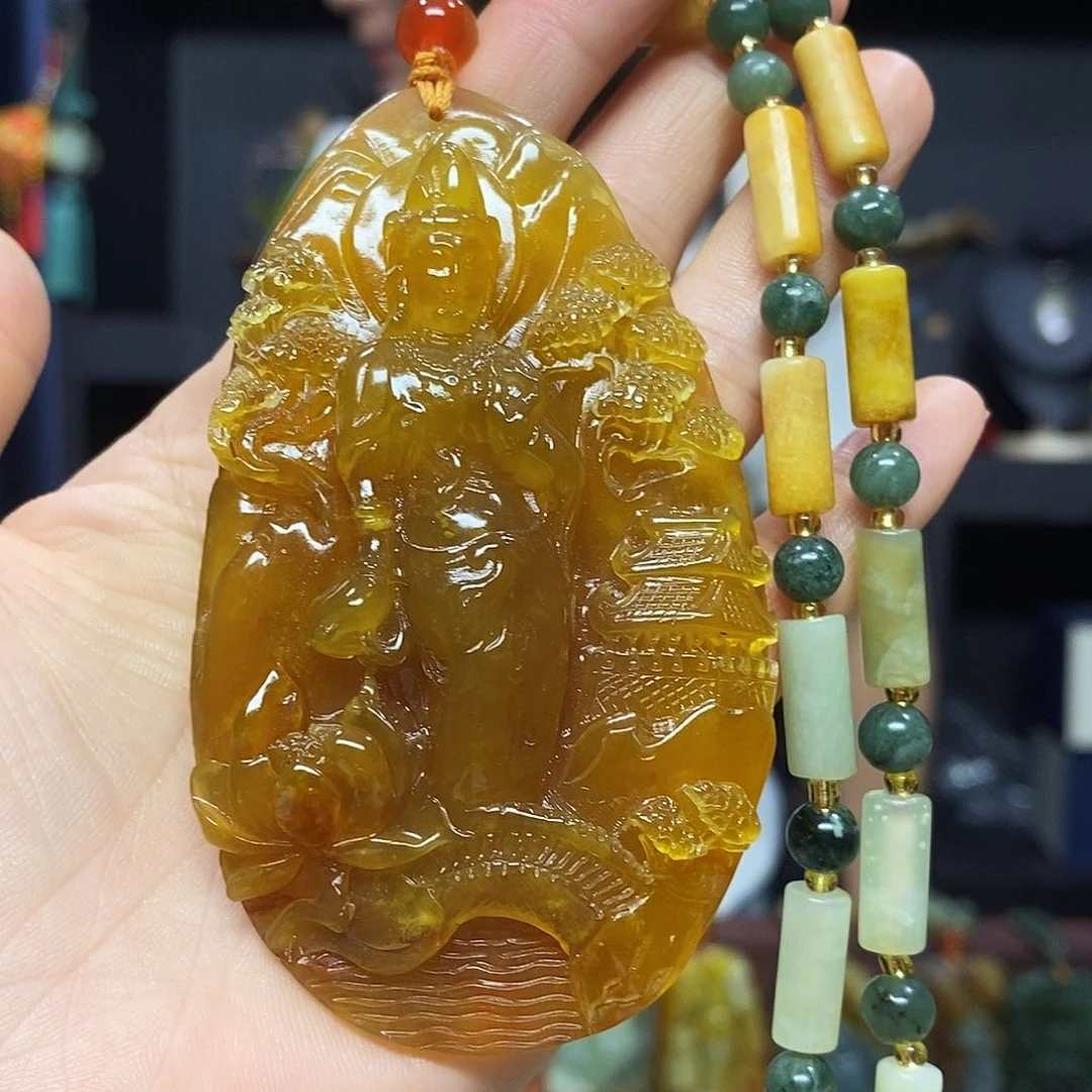 未镶嵌岫玉挂件吊坠