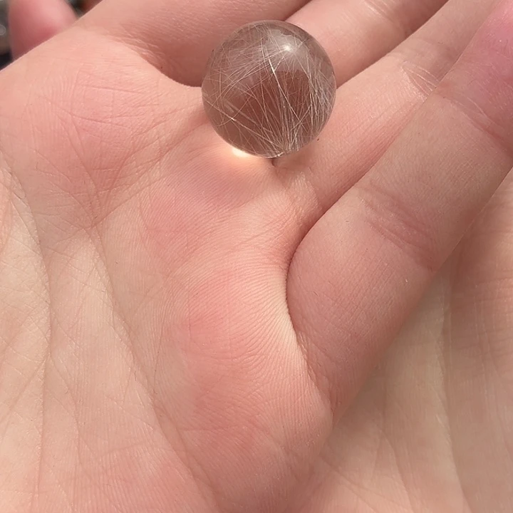 定制兔毛水晶单珠未镶嵌水晶