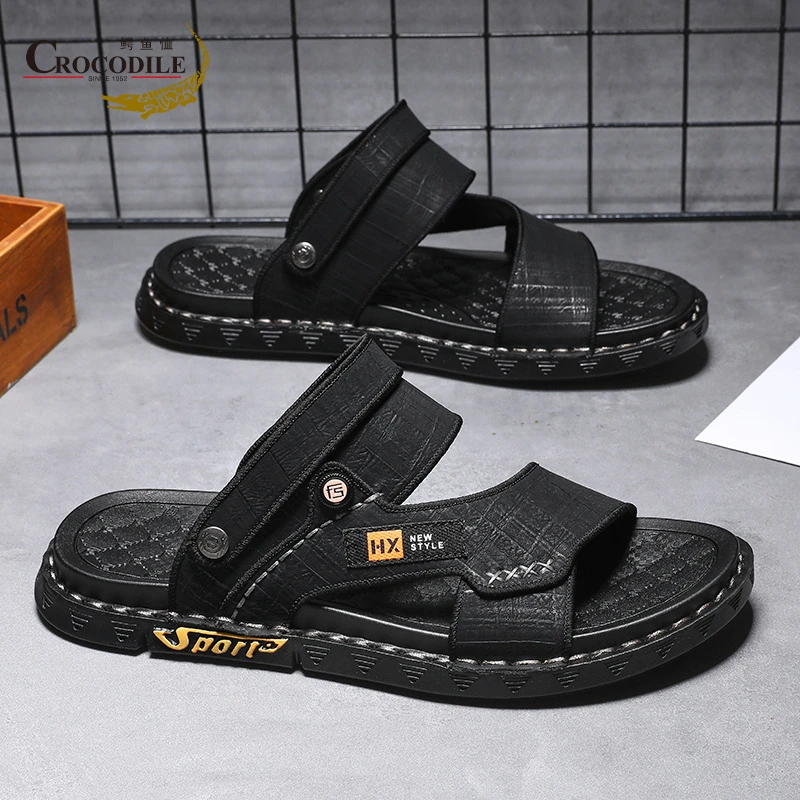 凉鞋2024夏季新款时尚休闲百搭沙滩鞋室内外穿软底耐磨男士凉拖鞋