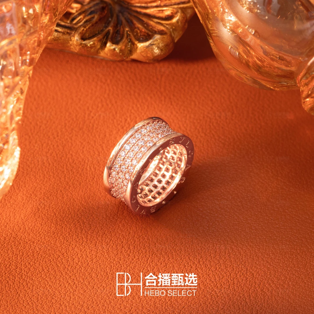 铜合金锆石戒指 气质轻奢时尚百搭小蛮腰戒指09D2-8