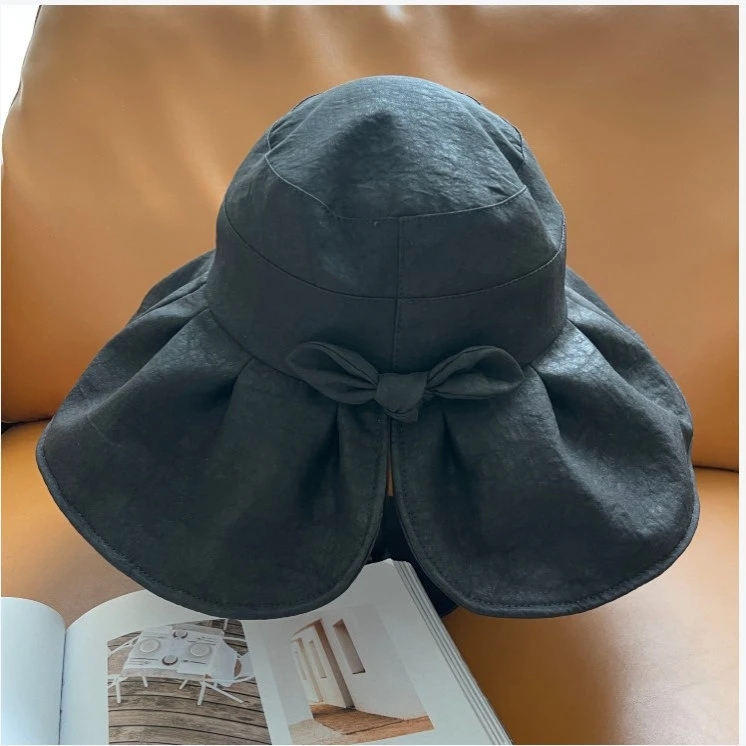 【5-29】香云纱大帽檐防晒帽BM42184