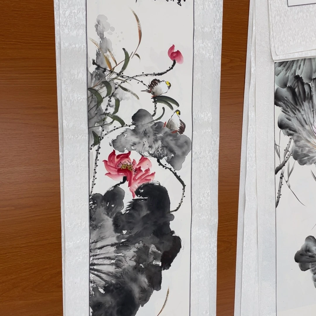 彬***姐精品四尺对开作品