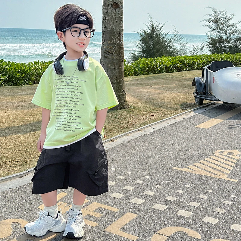 童话记忆男童夏装短袖t恤2025新款儿童夏季纯棉半袖男孩体恤上衣