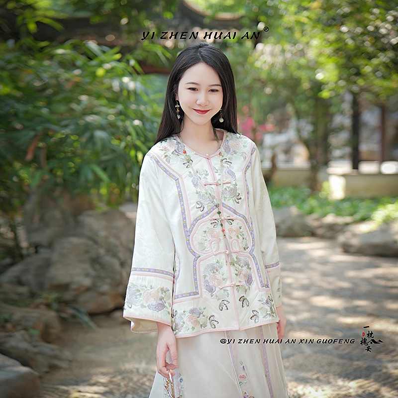 一枕槐安·【如懿薄款】新中式外套刺绣对襟国风重工日常汉元素上衣