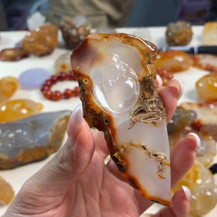 玛瑙/玉髓未镶嵌吊坠(不含链)