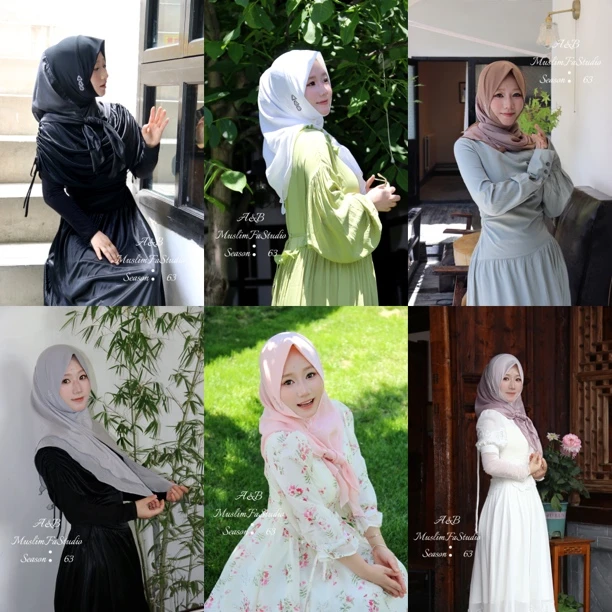 A&B Season：63｛琉光纱三角头套｝夏季薄款透气