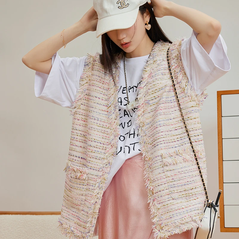 【稥风马甲系列】时尚气质女款小香风马甲系列QM231007