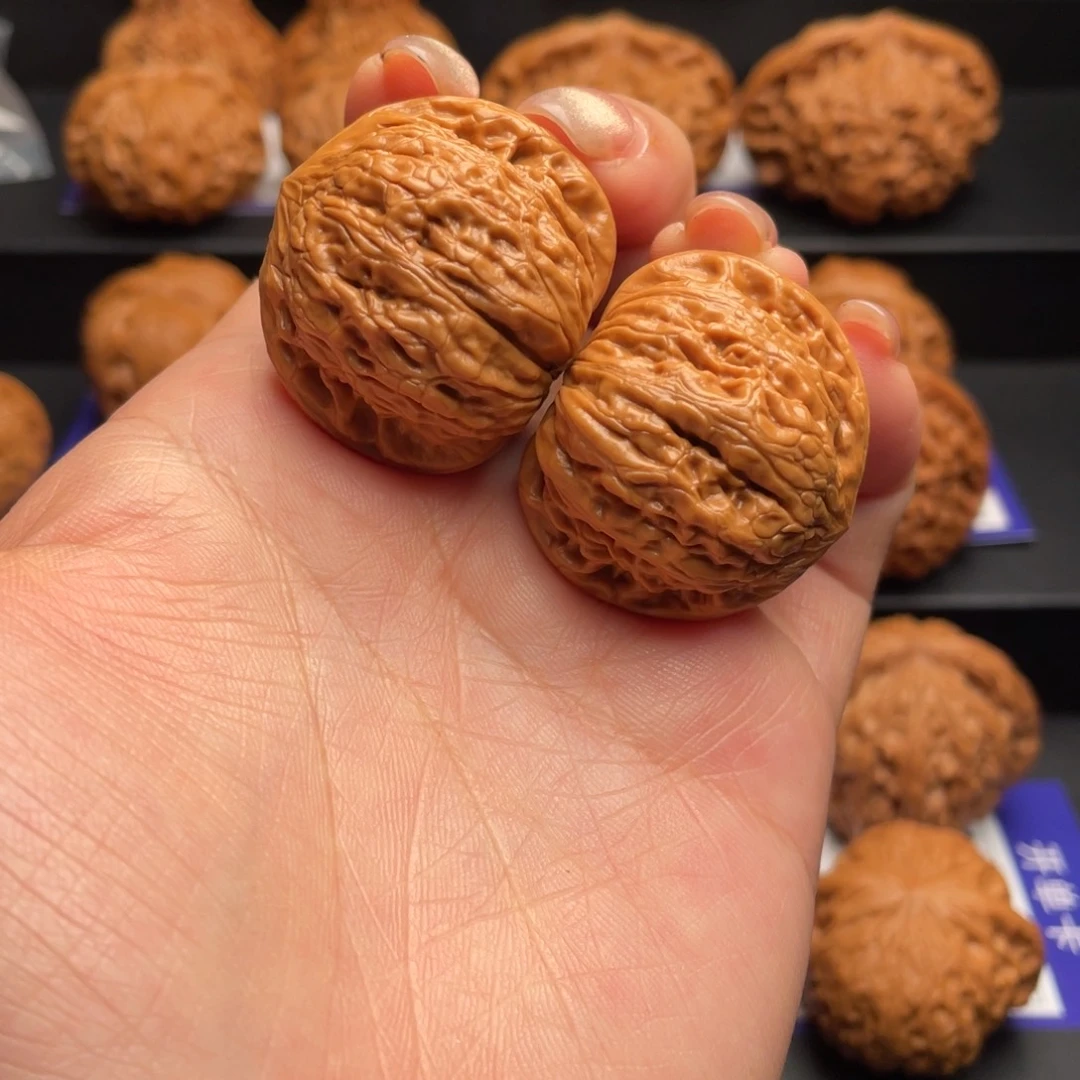 文玩核桃把件35铁锤