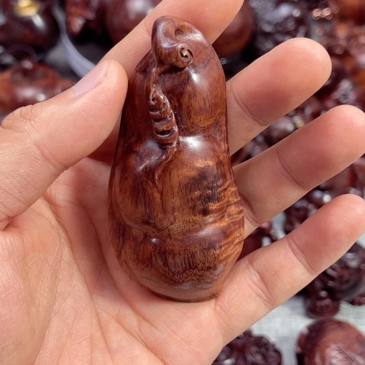 黄花梨/降香黄檀把件福豆
