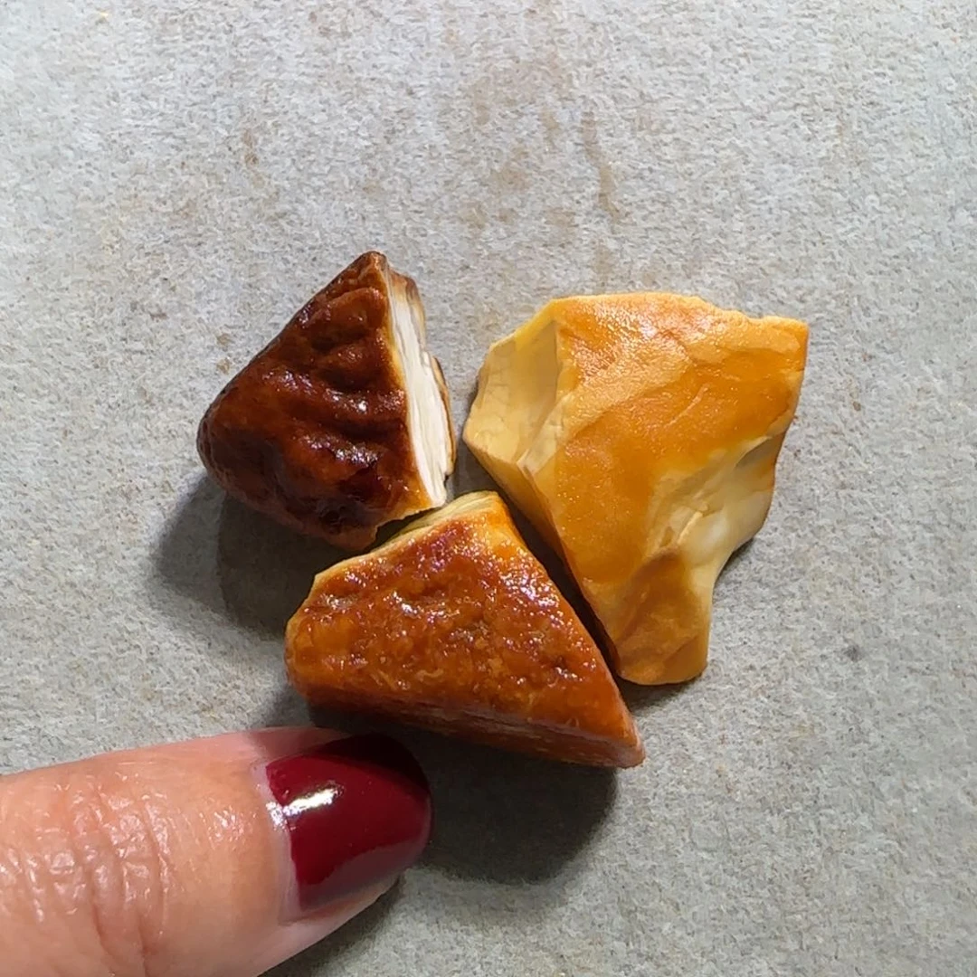 定制琥珀未镶嵌呼*啦专拍