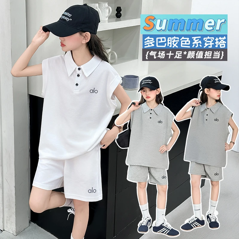 2025年款衣服儿童女童夏装6-12岁韩版小公主洋气时髦中大女童潮款