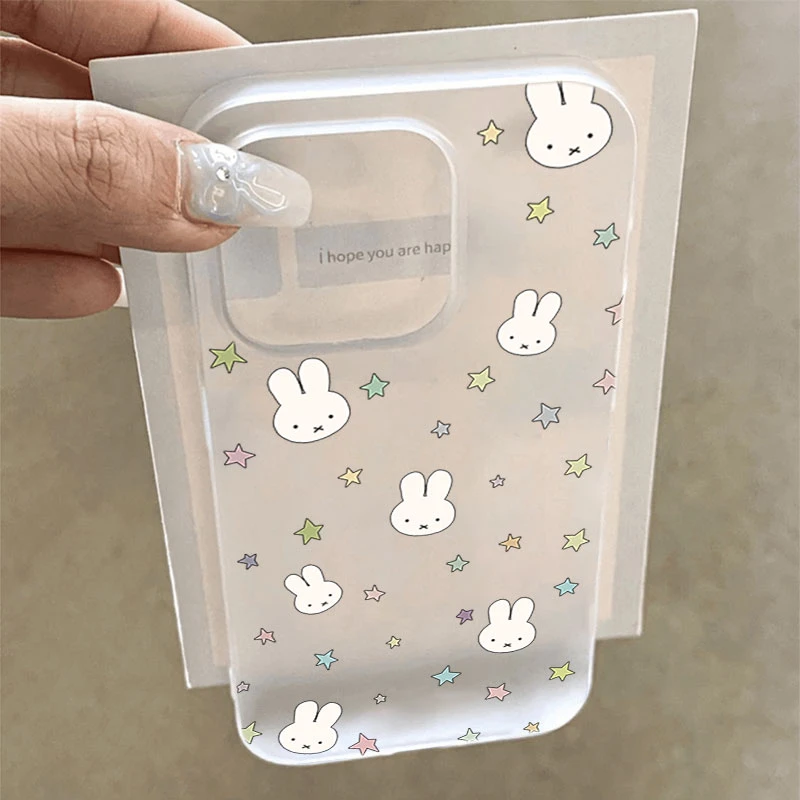 星星米菲兔适用iphone16promax苹果15手机壳14PLUS软13防摔12幻影