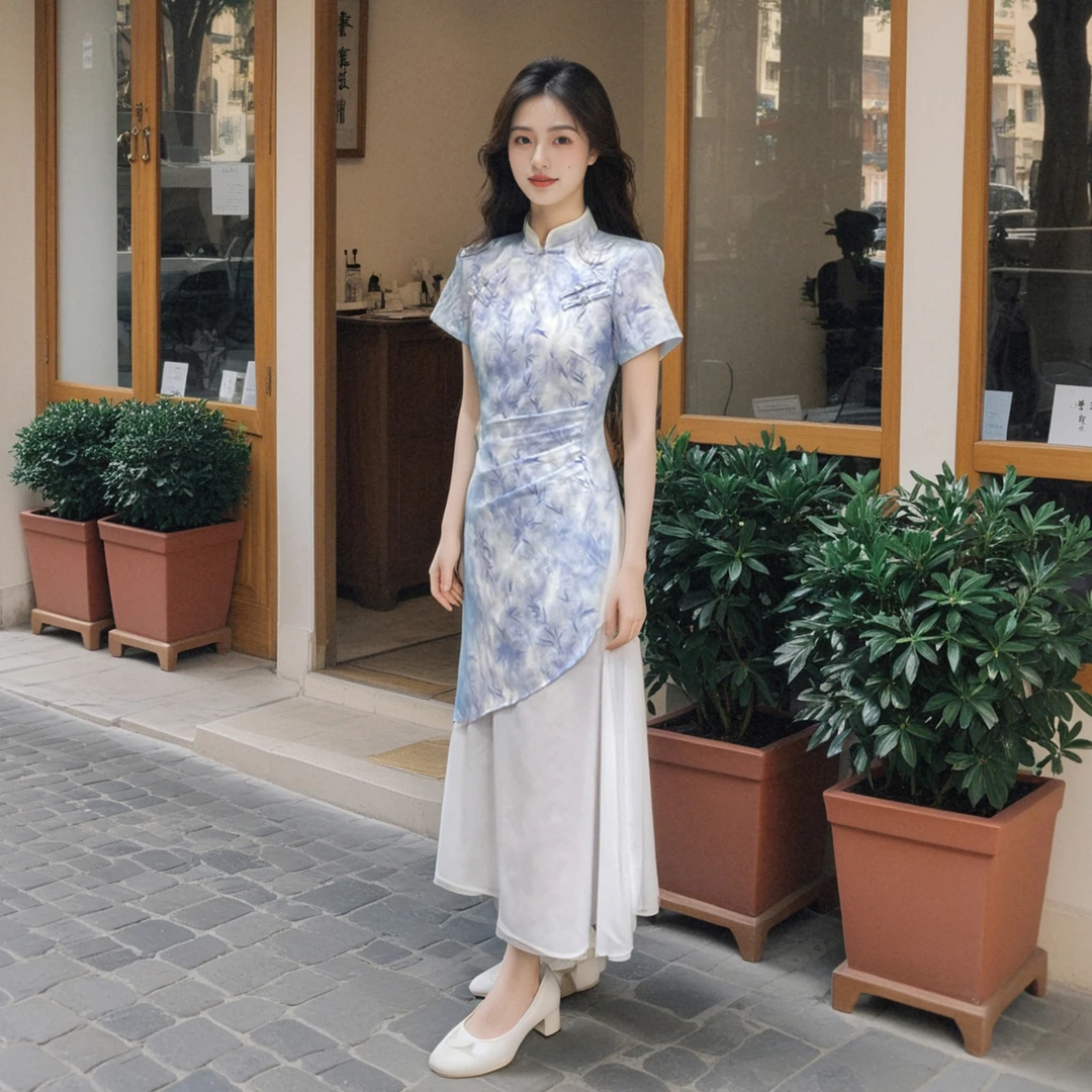 【昭仪裳】新中式国风改良小个子正版旗袍高级感145-160连衣裙显瘦