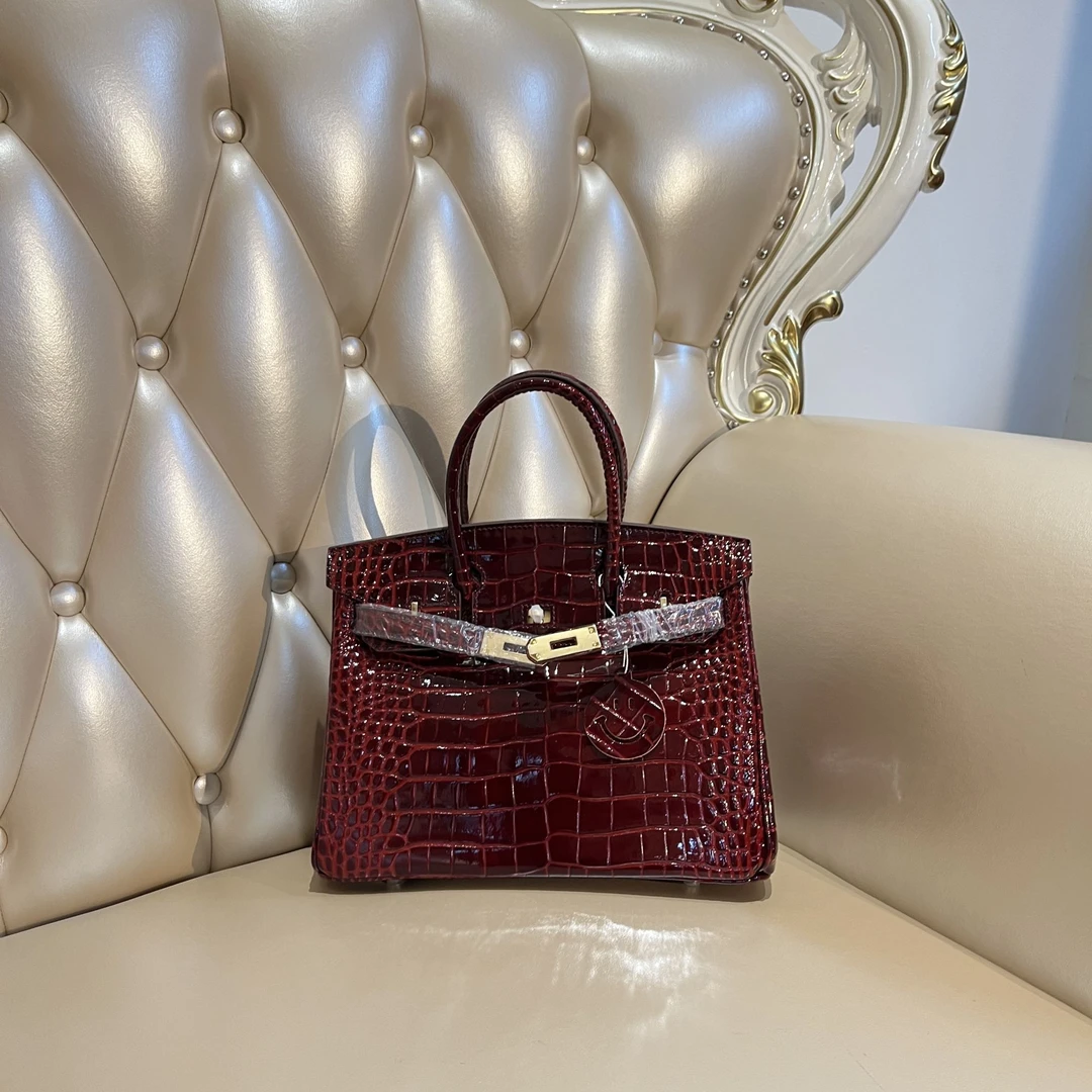 时尚轻奢手提斜挎女包OM263波尔多酒红