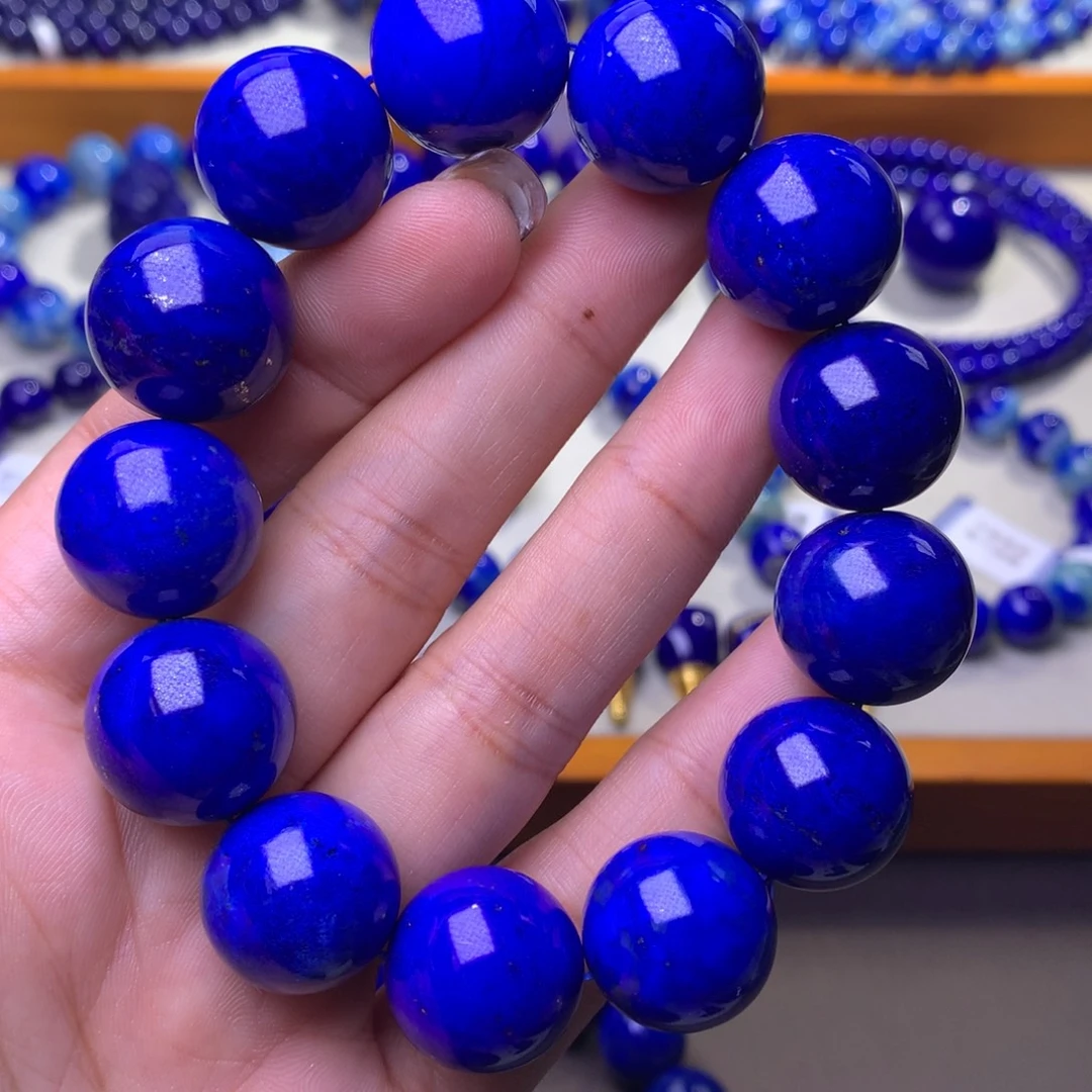 青金石未镶嵌手串17mm