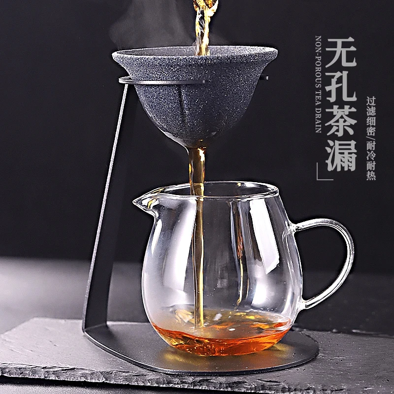 【送运费险】矿石无孔茶漏滤茶器茶道茶具配件公道杯小青柑泡茶神器