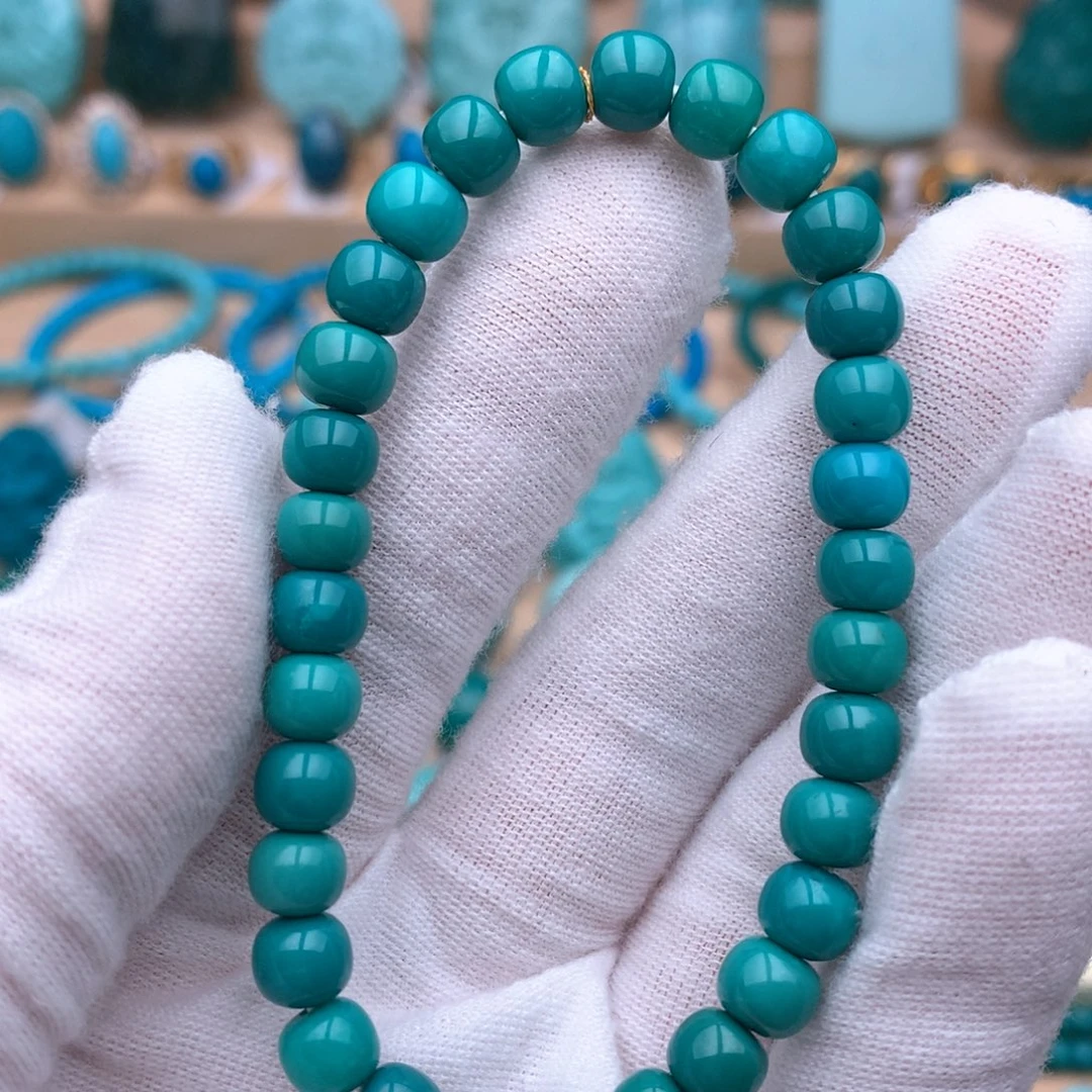 绿松石未镶嵌珠宝奇石6.6mm