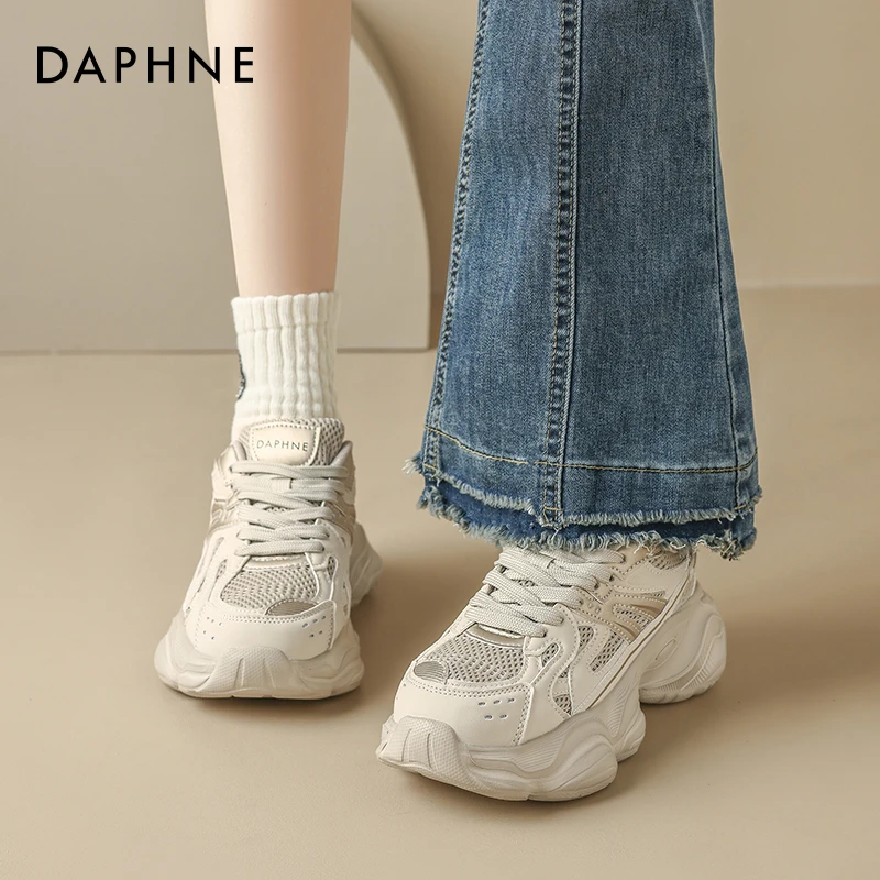 达芙妮2025秋冬爆款老爹鞋女复古显脚小休闲百搭透气运动女鞋潮A