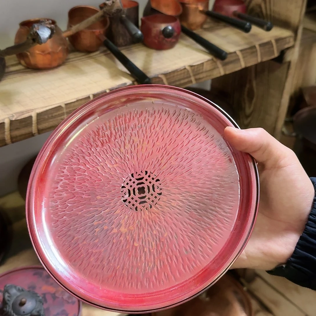 紫铜手工制作摆件一个
