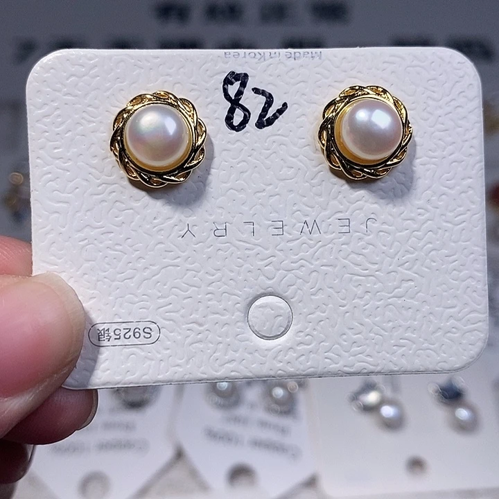 耳饰未镶嵌淡水珍珠