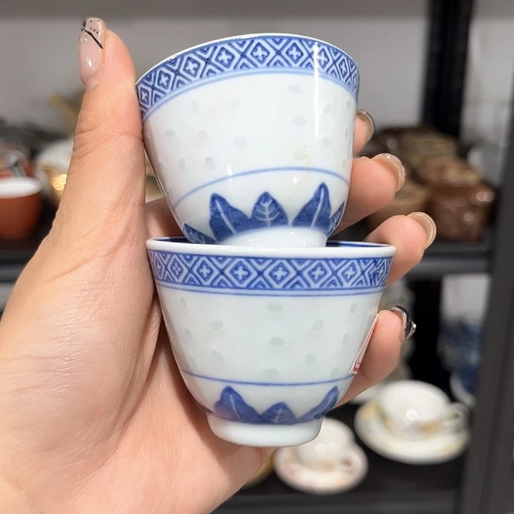 紫砂满二十包邮，瓷片景德镇制，两只，72