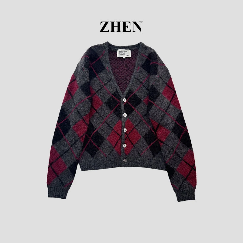 【ZHEN】25K01653 2025新款显瘦时尚百搭小众气质毛衣女款