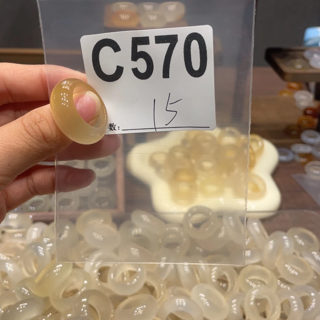 玛瑙/玉髓未镶嵌戒指570