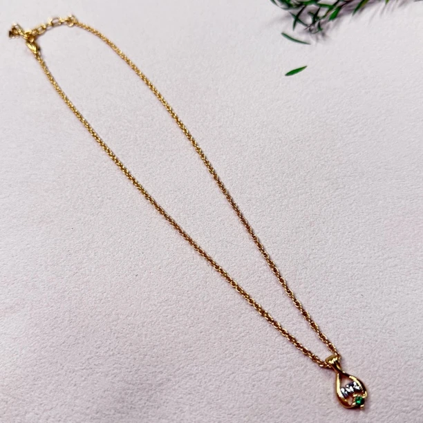 铜合金项链 【六六中古】孤品复古项链ew1279链长39-43