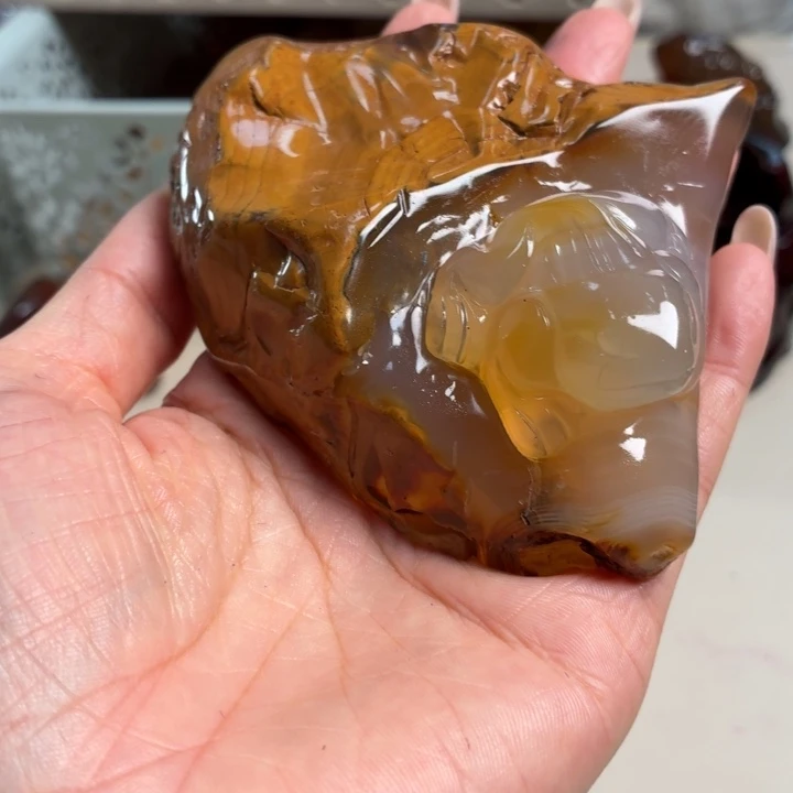 玛瑙/玉髓未镶嵌吊坠(不含链)