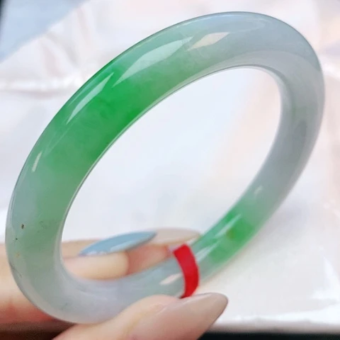 未镶嵌手镯翡翠53圆条882164