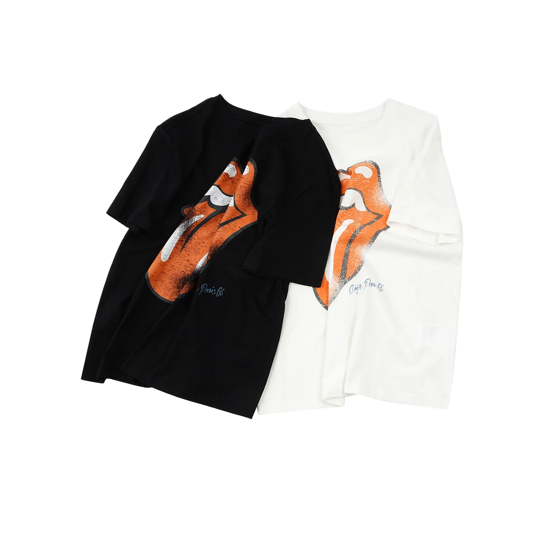 【个性印花短袖】TXAL52183薄款纯棉情侣夏季短袖T恤