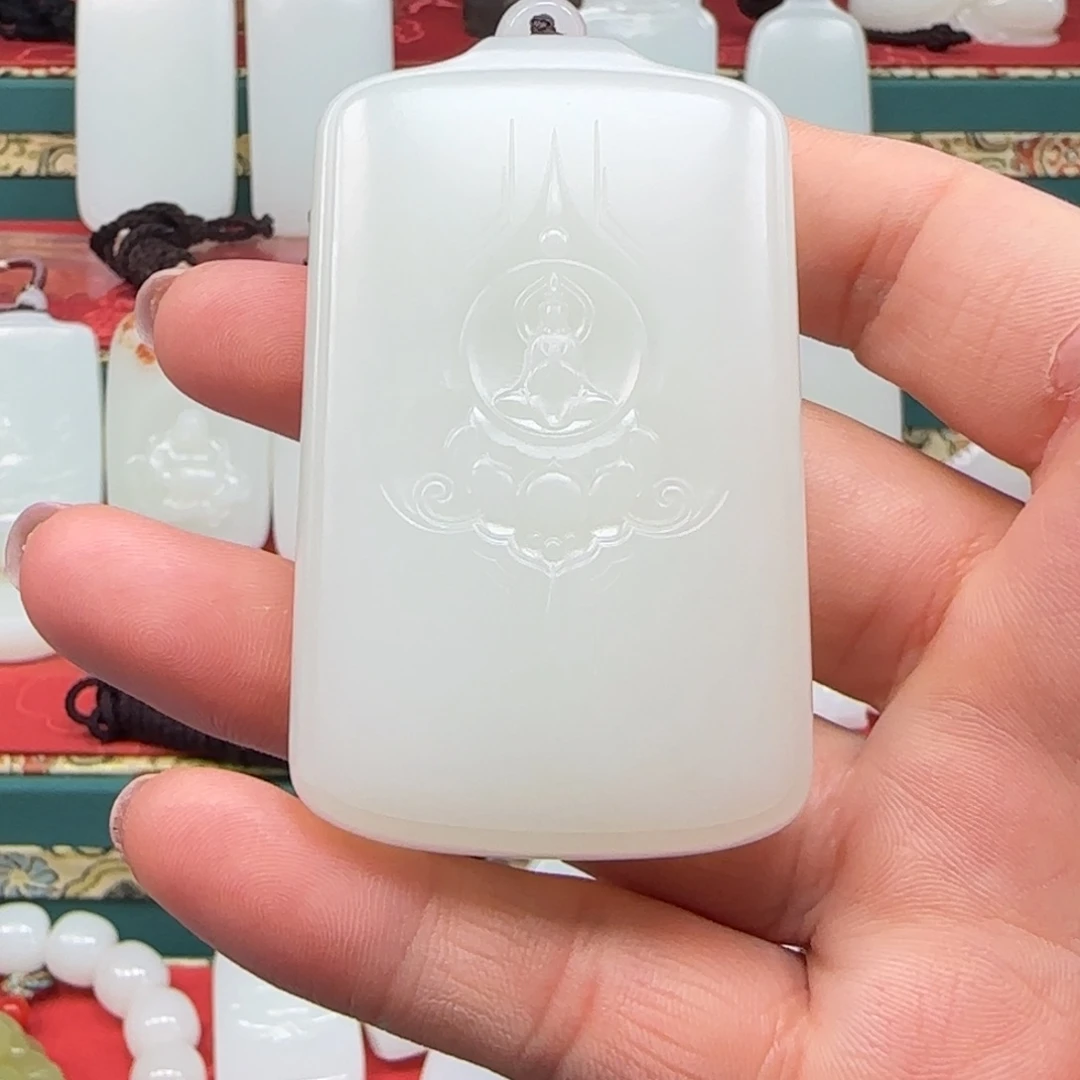 和田玉未镶嵌挂件忍**胜