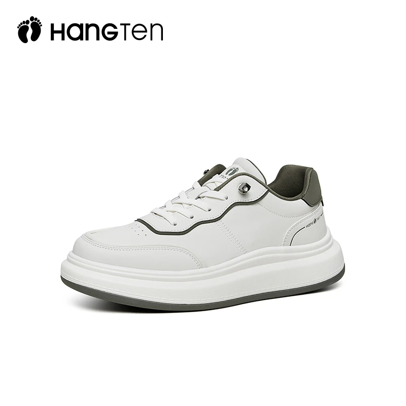 HANGTEN欢腾男鞋2025新款春季时尚运动休闲鞋男款厚底增高板鞋子