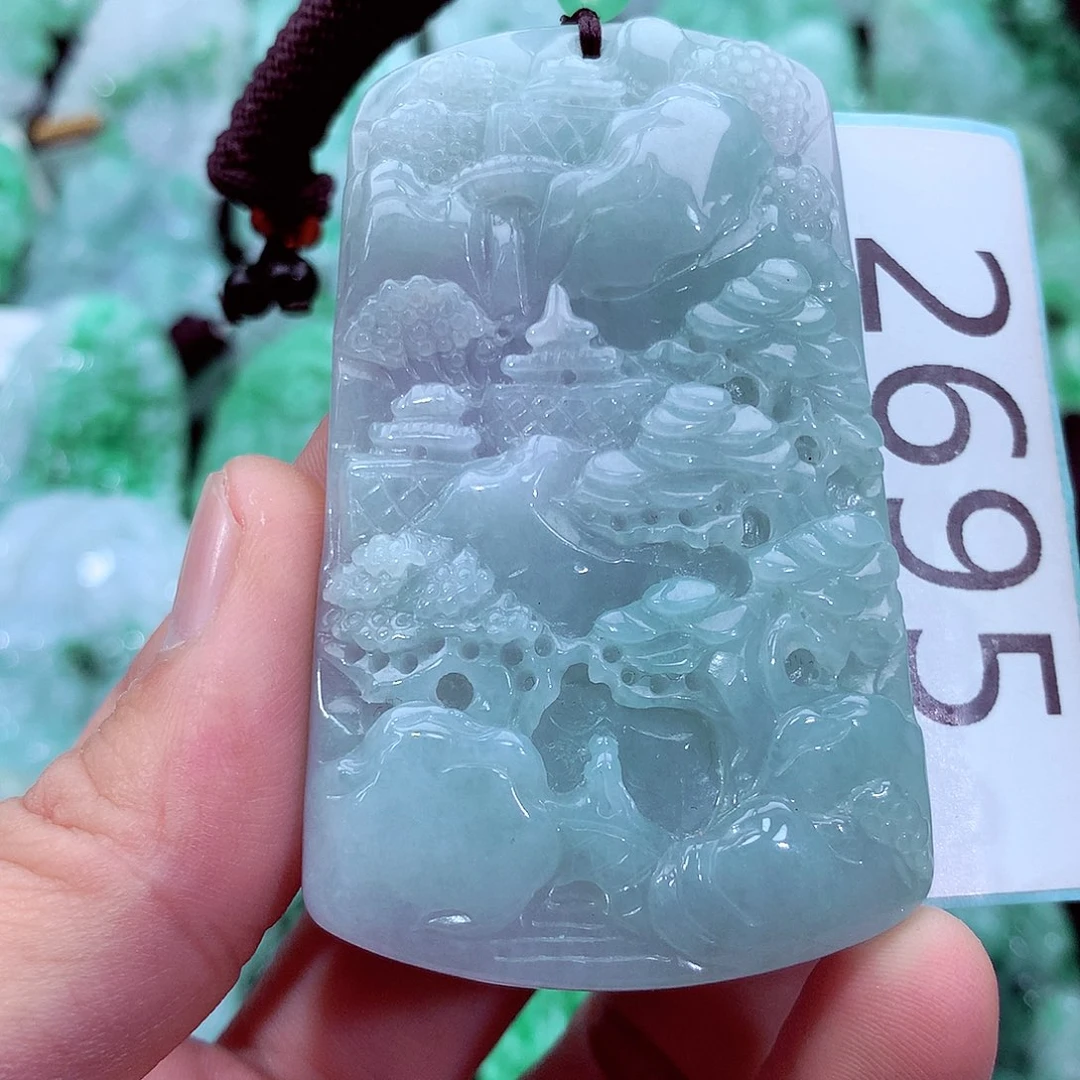 翡翠未镶嵌吊坠(不含链)