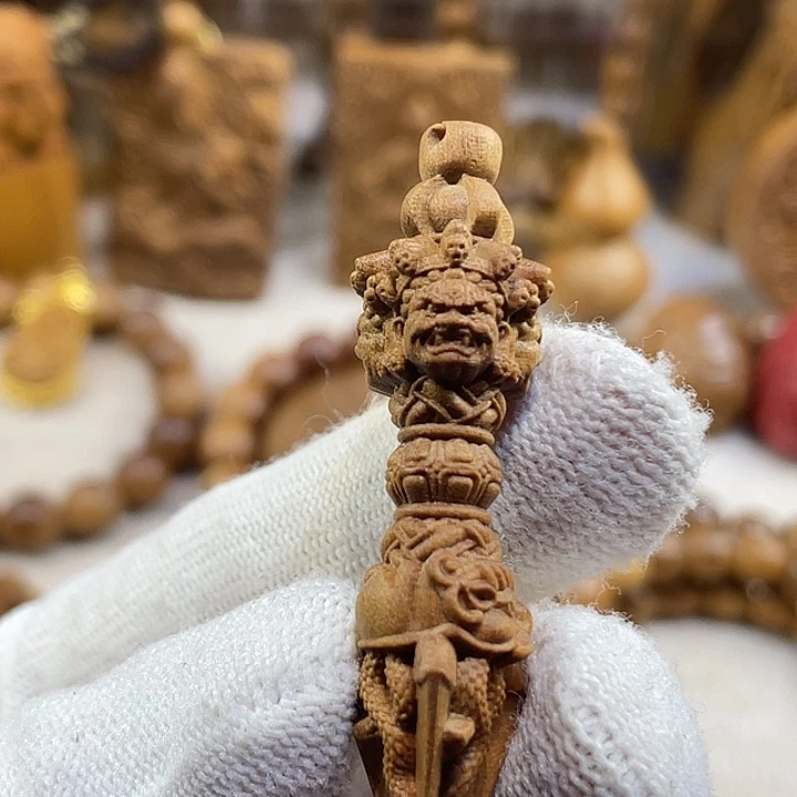 檀香木手串/手链老山檀香金刚杵奶香湘工