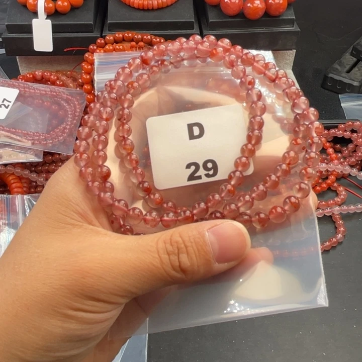 南红玛瑙未镶嵌多样性发货默认微瑕称重6mm