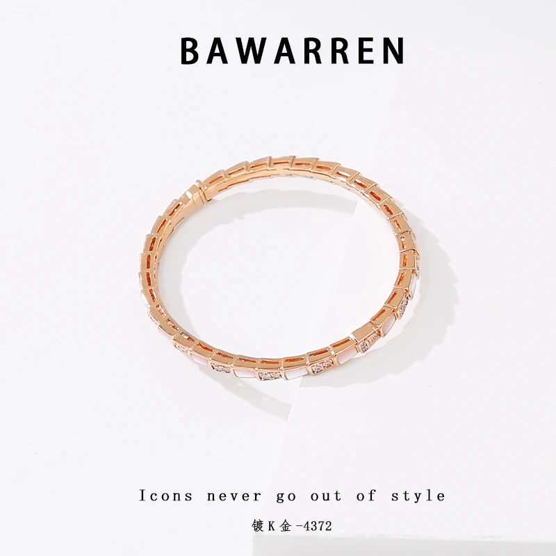 Bawarren 4372-蛇骨轻奢百搭小众简约