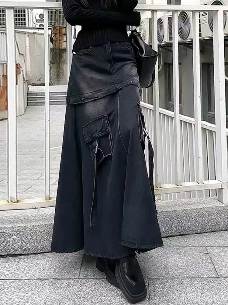 休闲过膝高腰常规包臀开叉薄款厚款半身裙百搭性感风