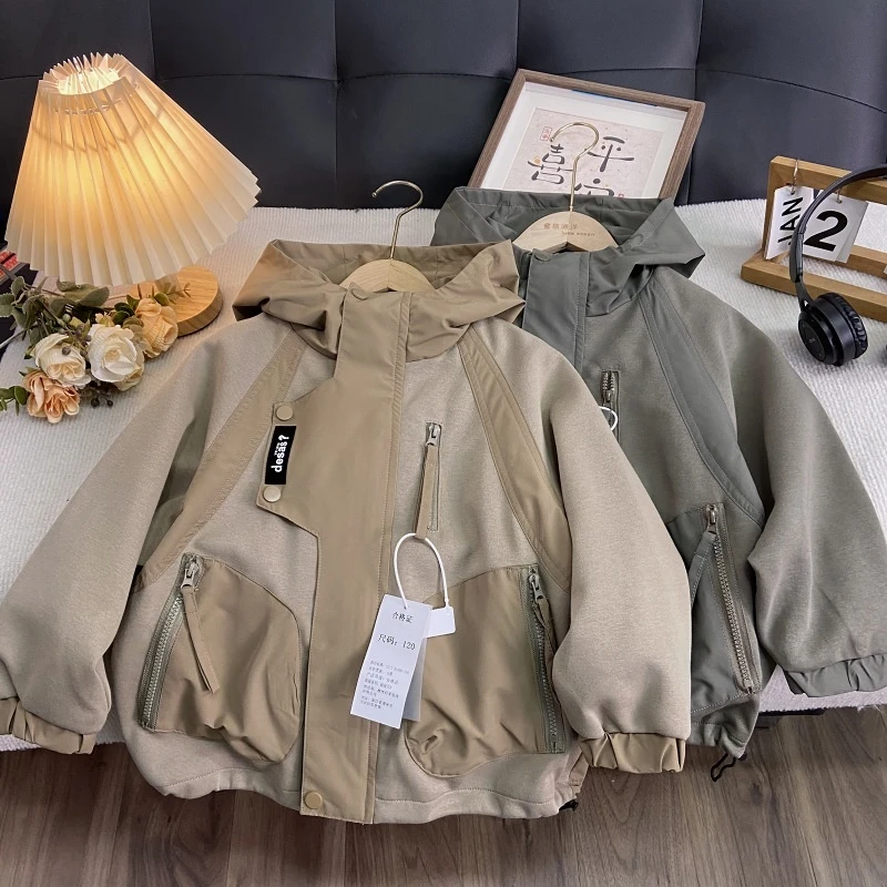 佑妈家童装男女童外套中大童帅气潮款儿童春秋季新款双层