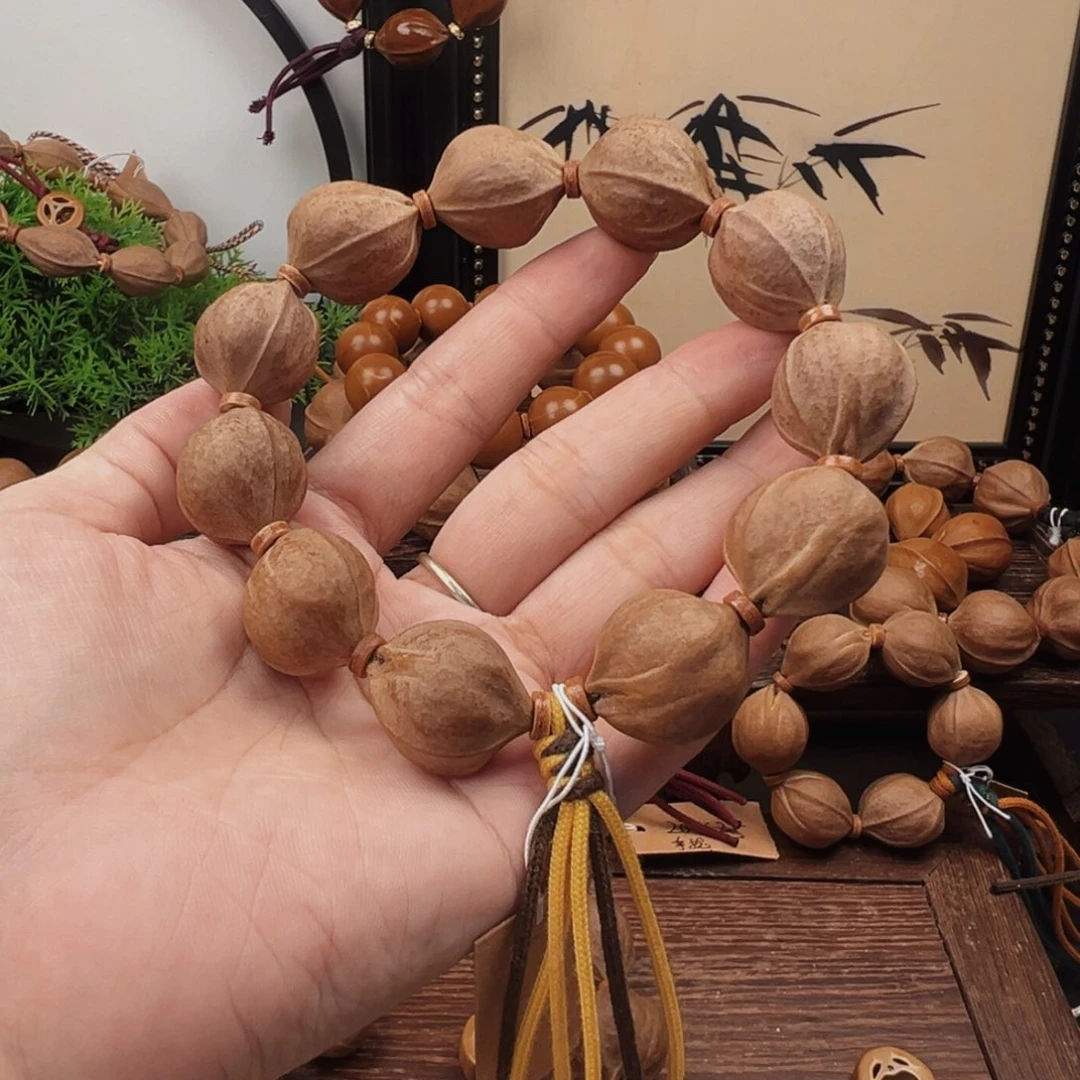 清***月手串橄榄核19.23梅林铁核