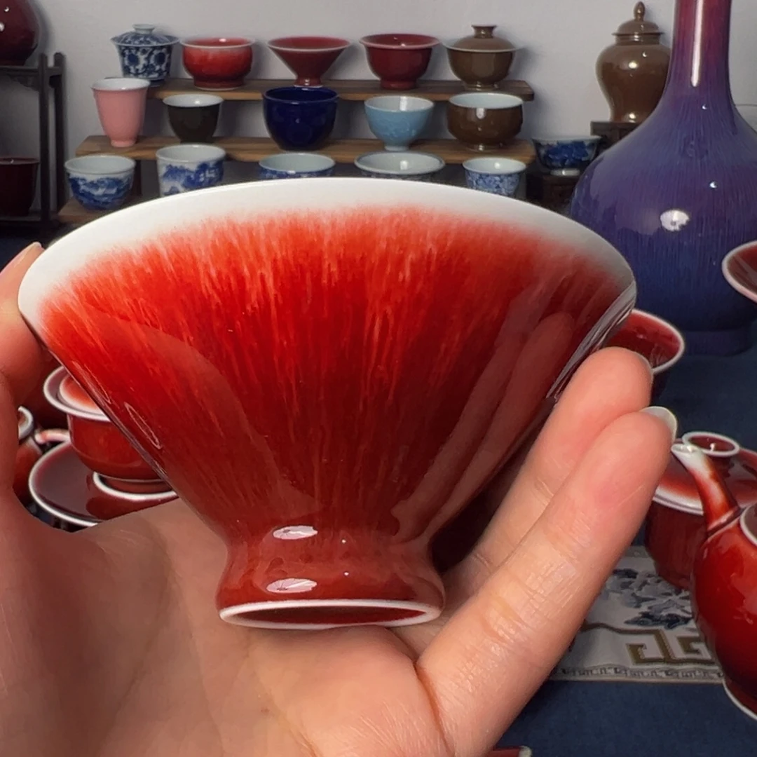 陶景德镇陶瓷郎红主人杯