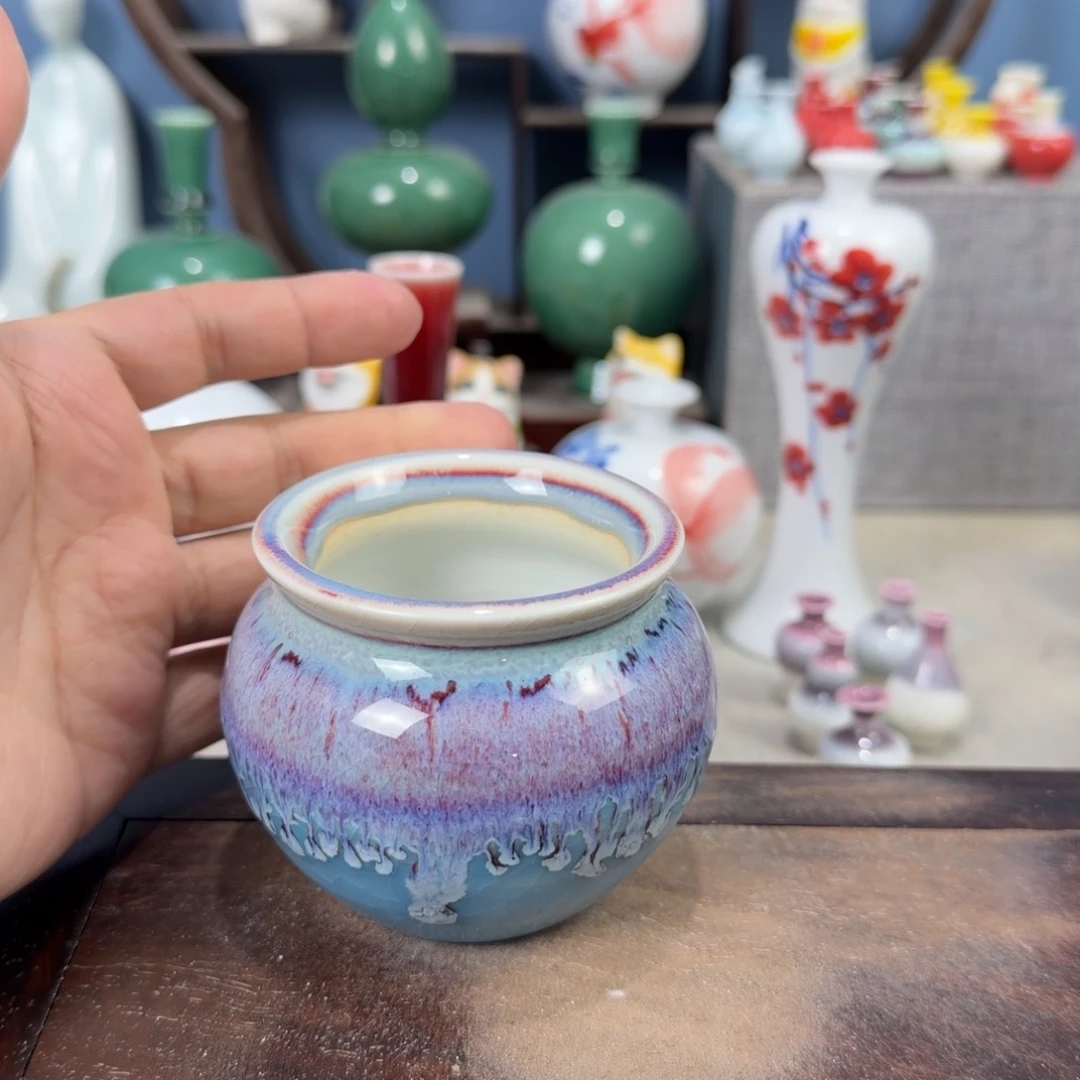 陶瓷手工小花器摆件