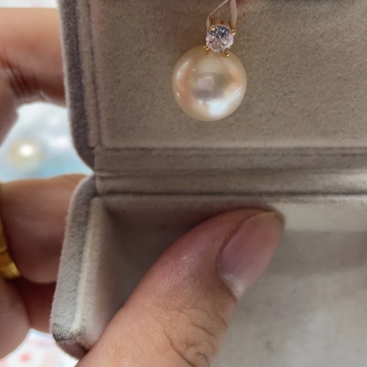 颈饰银S925镶嵌海水珍珠