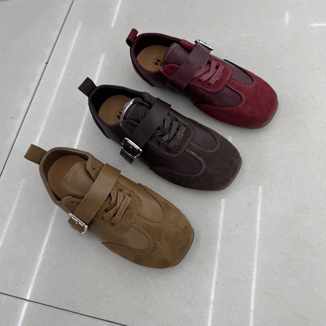 新款3厘米内增高复古德训百搭女鞋时尚潮流款软底脚感舒适