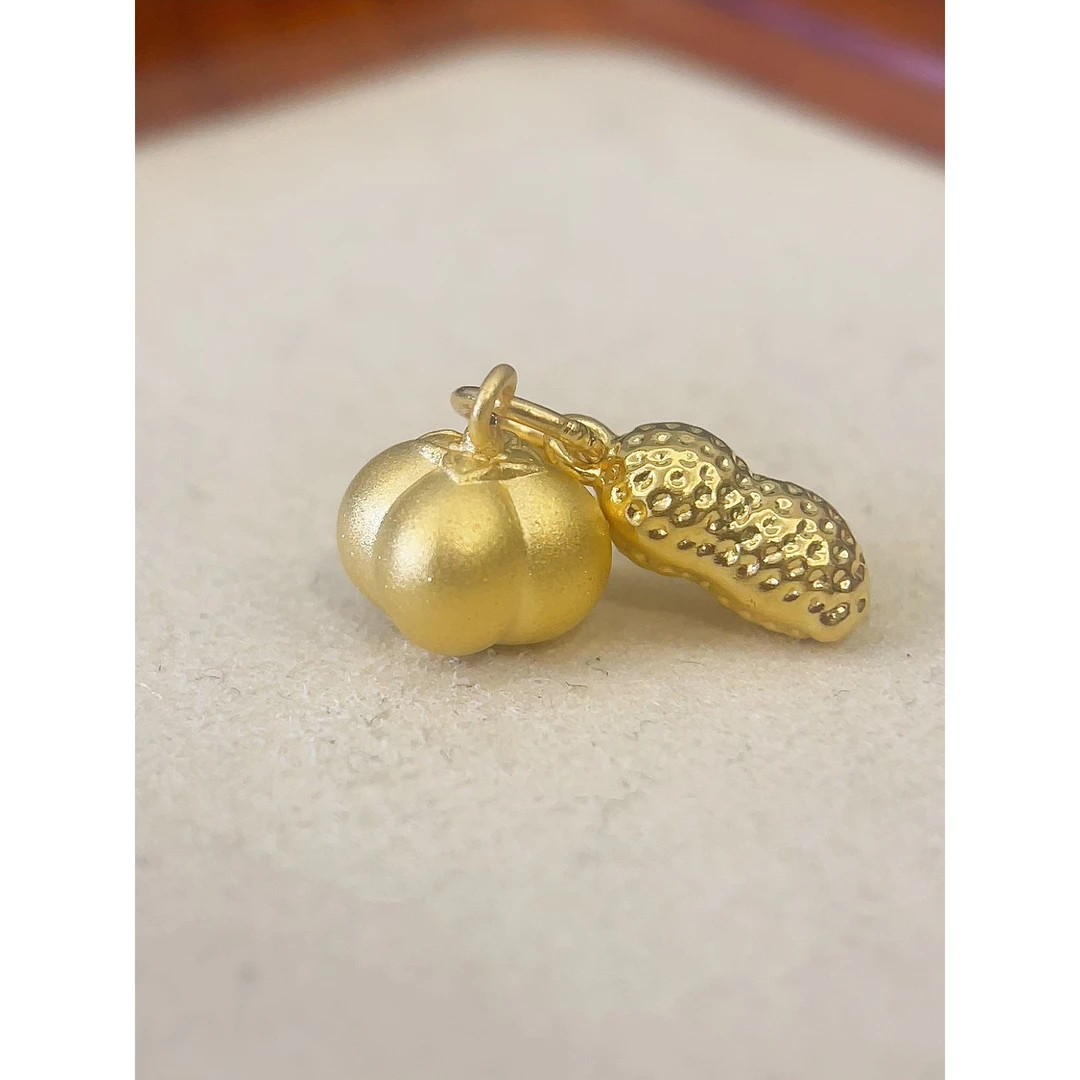 水贝黄金足金999好柿花生DP2013