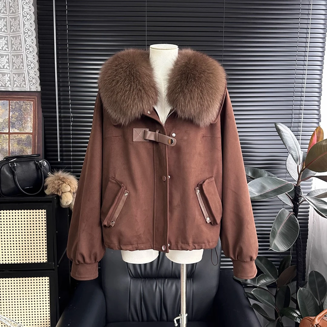 2025冬装焦糖雪芙轻时尚奢新款冬季加厚保暖短款派克服女超好看