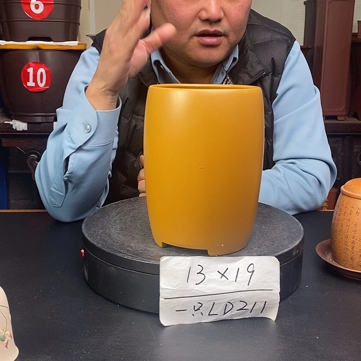 紫砂花盆货号一只LD211