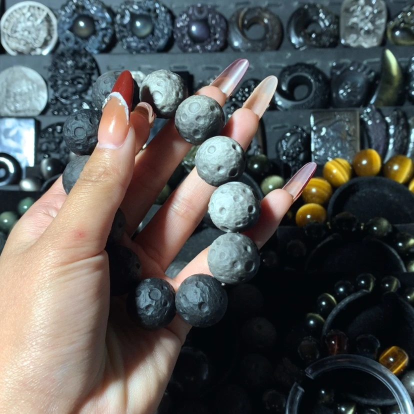 【闪购商品】黑曜岩手链未镶嵌杰*