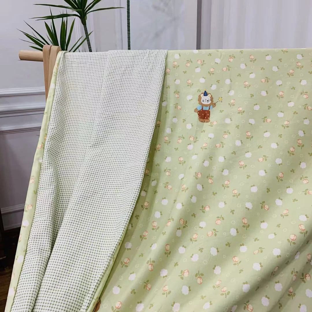 【小狮子】精梳斜纹木棉磨绒磨毛单人被套被罩加厚学生家用四季床品